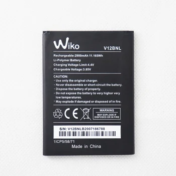 5шт 10шт 20шт 2900 мАч 3,85 В V12BNL Сменный Аккумулятор Для Wiko View V12BNL Baterij Batterie Изображение 2