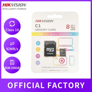 10шт Карта памяти HIKVISION или HIKSEMI Micro SD С Адаптером 128 ГБ 256 ГБ Class 10 Cartao De Memoria Для Телефона