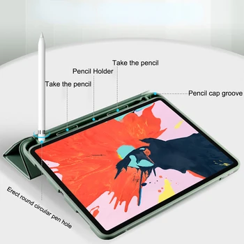 Чехол-карандашница для iPad Pro 11 2-го поколения 2020 A2228/A2068 Чехол для планшета Shell для iPad Air4 Air 5 2022 Pro11 M1 2021 Изображение 2