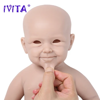 IVITA WG2011 48 см (19 дюймов) 4400 г Реалистичная Силиконовая кукла-Реборн Новорожденная Неокрашенная Незаконченная Девочка Куклы DIY Пустой набор Игрушек
