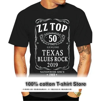 Zz Top Texas Blues Rock Черная футболка La Grange Tres Hombres Для фанатов S-3Xl Harajuku Хип-хоп Футболка