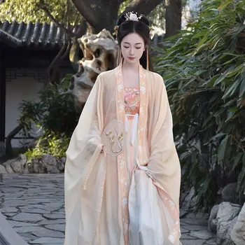 Наборы Hanfu в китайском стиле, Женская Старинная Вышивка, Элегантные Костюмы Феи для Косплея, Восточные традиционные платья принцесс