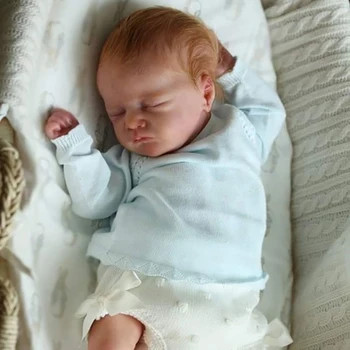 18-дюймовая кукла-Реборн, Спящий комплект для новорожденного Шарлотта с согнутыми ножками, Незаконченные детали с телом