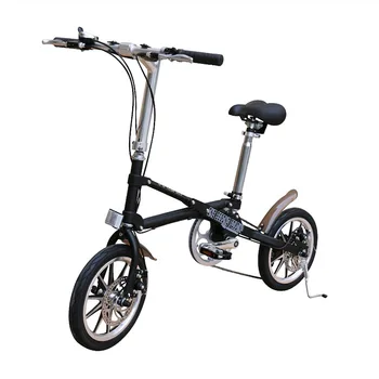 TRANSMO 14-дюймовый Велосипедный односкоростной Односекундный Складной Сверхлегкий Педальный Дисковый Тормоз для Взрослых Складной Велосипед Дропшиппинг Изображение 2