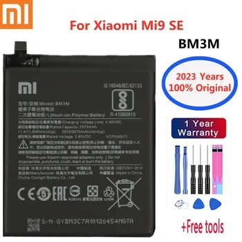 Новинка 2023 года, 100% оригинальная сменная батарея для Xiaomi Mi 9 SE, Mi9 SE BM3M, подлинная батарея для телефона 3070 мАч + инструменты