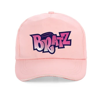 Летняя кепка с буквенным принтом Bratz, Женская графическая бейсболка, Повседневная Harajuku pop Kawaii, хип-хоп шляпа gorras Изображение 2