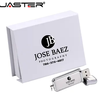JASTER изготовленный на заказ логотип цветная печать кожа usb 2.0 карты памяти флэш-накопитель pen drive 64GB 32GB 16GB 8GB 4GB фирменный подарок Изображение 2