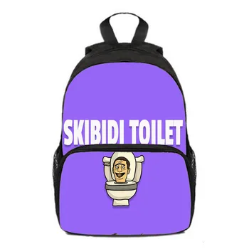3D Игра Новый продукт Skibidi Туалет для унитаза, школьный рюкзак для учеников начальной и средней школы, школьный рюкзак