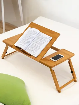 Складная кровать Маленький Книжный столик Ноутбук Ленивый Студент Общежития Бытовая Спальня Письменные Принадлежности Простые