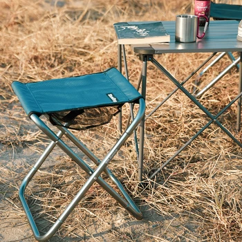 Портативный стул, пляжный стул для пикника, Уличный складной Стул, походный стул, ультралегкий стул для пикника из алюминиевого сплава для взрослых Изображение 2