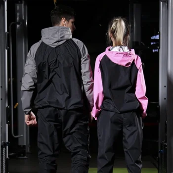 Спортивный комплект для бега KE Gym для мужчин и женщин, спортивный костюм для бега трусцой для пар, спортивный костюм из двух частей Изображение 2