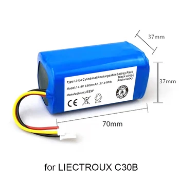 Liectroux –новый оригинальный, применимый к роботу-пылесосу C30B 14,4 В 9800 мАч с литиевой батареей, 1 шт./пакет, бесплатная доставка Изображение 2