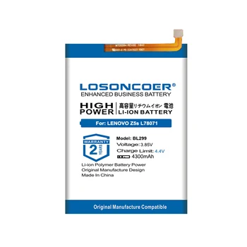 Аккумулятор LOSONCOER 4300mAh BL299 Для аккумулятора мобильного телефона Lenovo Z5s L78071 Бесплатные инструменты Изображение 2