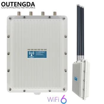 1800 Мбит/с 802.11ax WIFI6 Двухдиапазонная Наружная точка доступа Высокопроизводительный Гигабитный POE Smart farm междугородний маршрутизатор с высокой параллельностью