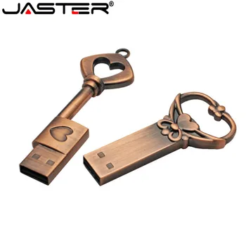 JASTER creative usb2.0 Модель Love key Флешка 4 ГБ 8 ГБ 16 ГБ 32 ГБ 64 ГБ флеш-накопитель USB флэш-накопитель подарите gril подарок Изображение 2