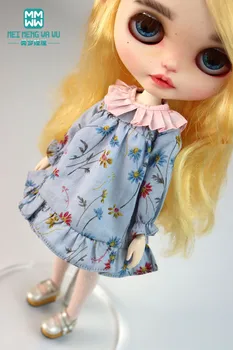 Кукольная одежда Модное платье с принтом для Blyth Azone OB23 OB24 1/6 аксессуары для кукол Подарок для девочки