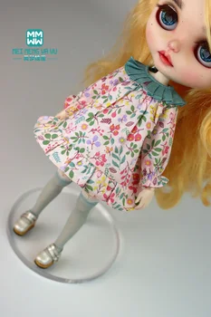 Кукольная одежда Модное платье с принтом для Blyth Azone OB23 OB24 1/6 аксессуары для кукол Подарок для девочки Изображение 2