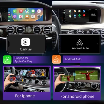 Беспроводной CarPlay для Mercedes Benz S-Class W222 W217 2014-2018 E-Class 2014, с Android Auto Mirror Link AirPlay Car Play Изображение 2