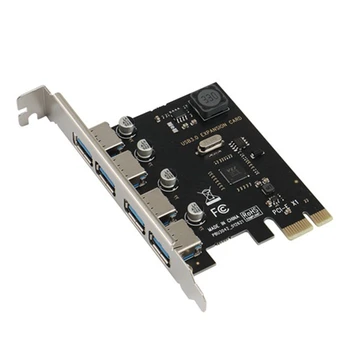 SSU 4-Портовый USB 3,0 PCI-E Карта расширения PCI Express Pcie USB 3,0 Концентратор Адаптер 4-Портовый USB3.0 Контроллер USB3.0 Pcie Изображение 2