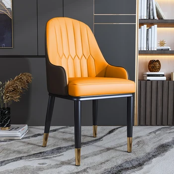 Современный минималистичный обеденный стул на стойке регистрации Отеля Nordic Creative Роскошные обеденные стулья Со спинкой Cadeira De Jantar Мебель для дома
