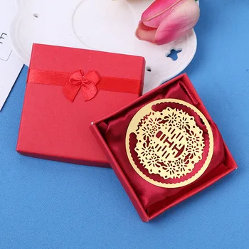 Бесплатная доставка, 20 шт./лот, китайская креативная услуга на свадьбу, брак в обмен на небольшой подарок, двойная закладка счастья