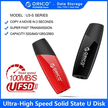 ORICO USB3.0 USB Флэш-накопители 4 ГБ 8 ГБ 32 ГБ Флеш-накопитель USB 3,0 USB-накопитель Черный, Красный Цвет Дизайн крючка для внешнего хранилища