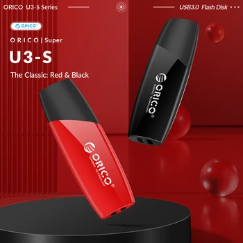ORICO USB3.0 USB Флэш-накопители 4 ГБ 8 ГБ 32 ГБ Флеш-накопитель USB 3,0 USB-накопитель Черный, Красный Цвет Дизайн крючка для внешнего хранилища Изображение 2