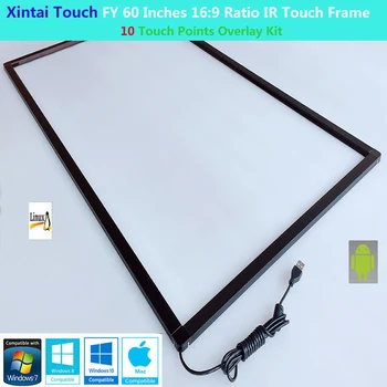 Xintai Touch FY 60 дюймов, 10 точек касания, соотношение 16: 9, ИК сенсорная рамка, панель Plug & Play (без стекла)