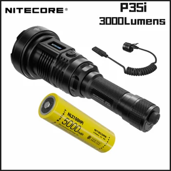 Дистанционный переключатель NITECORE P35i Перезаряжаемый фонарик LEP Мощностью 3000 люмен Включает в себя батарею 21700 С OLED-дисплеем Troch Lantern