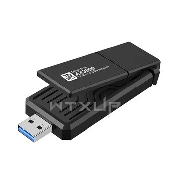 AX5374M WiFi 6E Адаптер USB 3,0 Трехдиапазонный 2,4 G/5G/6GHz WiFi Приемник Ключ USB Wlan адаптер Для Ноутбука/ПК Win10/11 Без драйверов Изображение 2