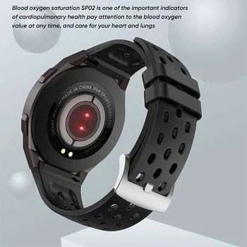 LIGE 2021, Новый фитнес-трекер с полным сенсорным экраном, Смарт-часы Для мужчин, пульсометр, измеритель артериального давления, Умные часы для Android iOS + коробка Изображение 2