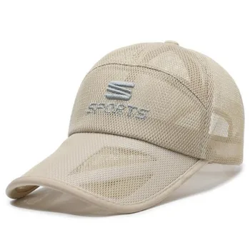 Бесплатная доставка, Мужские кепки, Камуфляжная кепка, Новая летняя бейсболка с дышащей сеткой, Солнцезащитная кепка для рыбалки, женские шляпы
