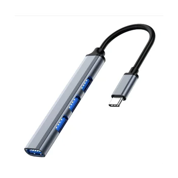 4 Порта USB-концентратор, разветвитель, мульти-концентратор, адаптер типа C к USB 3,0, USB-адаптер питания с несколькими портами