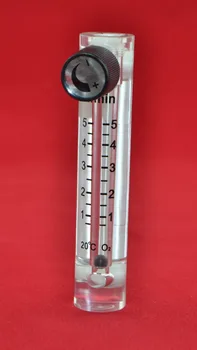 Пластиковый расходомер воздуха LZQ-4 1-5 л/мин (расходомер кислорода H = 115 мм) с регулирующим клапаном для кислородного коллектора, он может регулировать расход