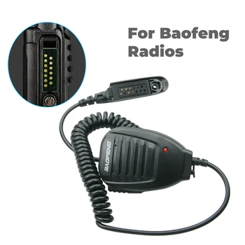 Оригинальный Baofeng UV-9R plus Водонепроницаемый Непромокаемый Плечевой Микрофон с Дистанционным Управлением для Baofeng GT-3WP UV-5S A-58 BF-9700 Изображение 2