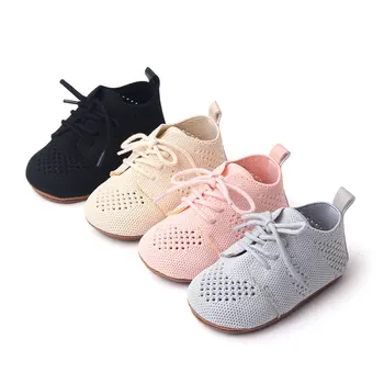 Дышащие полые кроссовки для маленьких девочек и мальчиков, весенне-осенняя повседневная обувь для малышей на нескользящей резиновой подошве Изображение 2