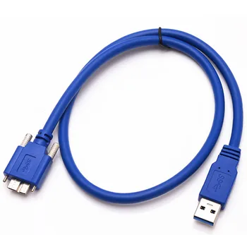Кабели для передачи данных от USB3.0 до Micro USB3.0 с фиксированными винтовыми отверстиями USB для промышленной камеры с интерфейсом usb3.0 Изображение 2
