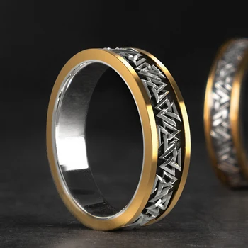 Серебряное кольцо Скандинавского Викинга 925 Пробы, модное кольцо с Валькнутым кольцом, Серебряное сварочное медное руническое хвостовое кольцо, модные ювелирные изделия