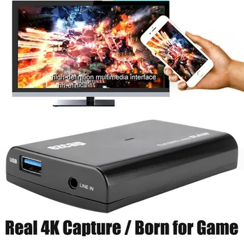 FULL HD 1080P 60 кадров в секунду 120 кадров в секунду Карта Видеозахвата в реальном времени 4K HDMI-USB 3.0 Коробка для записи Игр с прямой Трансляцией Аудио Линия В телевизионном контуре