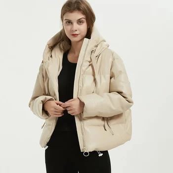 2022 Модные зимние женские парки Прямые Свободные женские пальто Элегантные хлопчатобумажные куртки с карманами Женские JM