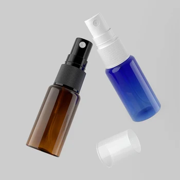 50шт 15 мл Пустая пластиковая бутылка для распыления тумана, Прозрачная Синяя бутылка с насосом для косметического опрыскивателя, Упаковка контейнера для распыления для путешествий Изображение 2