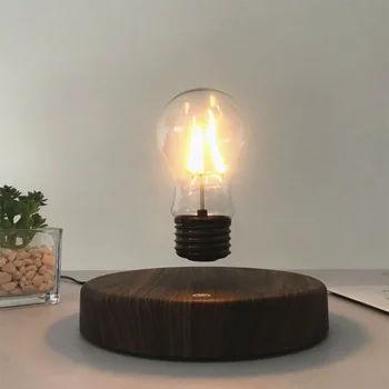 Прикроватная лампа с электромагнитной левитацией, Винтажная функциональная лампочка, высококачественное художественное оформление, лакированный журнал, дизайн беспроводного подключения