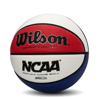 Wilson NCAA Brilliant Basketball REPLICACOM из полиуретана для помещений и улицы № 7 баскетбольный мяч WTB0927IB07CN Изображение 2