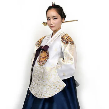 Платье Ханбок, традиционный корейский церемониальный костюм ДАНГУЙ, Корейский королевский костюм Изображение 2