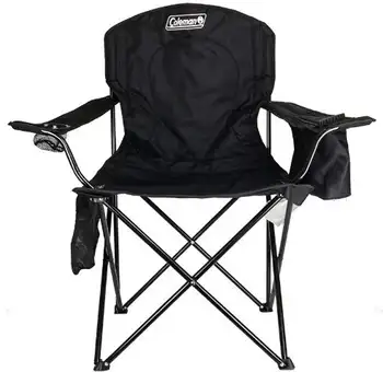Coleman® Походный стул для взрослых со встроенным кулером на 4 банки, черный