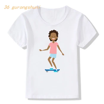 спортивная футболка для мальчиков, топы для девочек, детская одежда, милая футболка с рисунком снеговика в стиле каваи, детская одежда для девочек от 8 до 12 лет для мальчиков Изображение 2