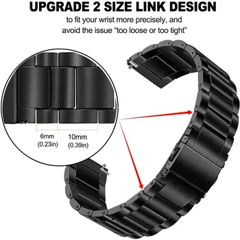 Роскошный Титановый Металлический Ремешок для Samsung Watch 6 Classic 4347 мм Браслет для Huawei Watch 2 3 GT2 Pro GT2 46 мм Деловой Ремешок Изображение 2