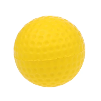 Желтый поролоновый мяч для гольфа, тренировочный мяч для гольфа, мягкие поролоновые мячи, тренировочный мяч