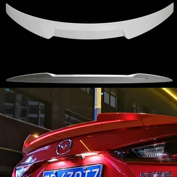 ABS пластик праймер цвет задний задний бампер крыло светодиодный спойлер автозапчасти для Mazda 3 Axela седан 4 двери 2014 2015 2016 2017 Изображение 2