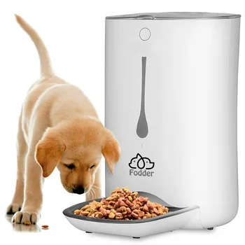 Интеллектуальный автоматический дозатор корма для кошек и собак - Цифровая кормушка для домашних животных с воспроизведением голосовых сообщений